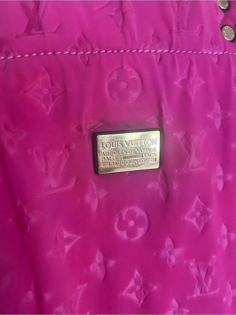 Louis Vuitton Scuba Neverfull Tote in Pink